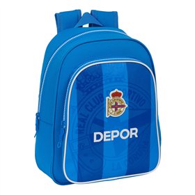 School Bag R. C. Deportivo de La Coruña Blue 27 x 33 x 10 cm