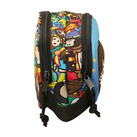 Double Carry-all Harry Potter Blue Multicolour 21 x 8 x 6 cm 3D