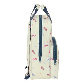 School Bag Nait Nait Coches Beige 20 x 28 x 8 cm