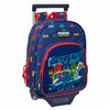 School Rucksack with Wheels PJ Masks Ready Navy Blue 26 x 34 x 11 cm