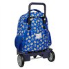 School Rucksack with Wheels Sonic Prime Blue 33 x 45 x 22 cm