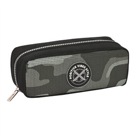 School Case Safta Stone Black 21 x 8 x 8 cm