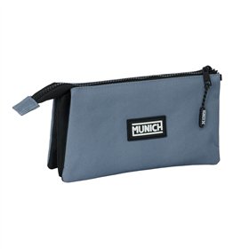 Triple Carry-all Munich Basic Grey 22 x 12 x 3 cm