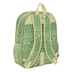 School Bag Mufasa Green Beige 33 x 42 x 14 cm