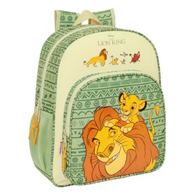 School Bag Mufasa Green Beige 32 x 38 x 12 cm