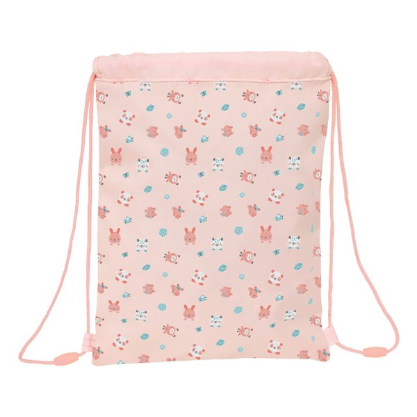 Backpack with Strings Safta Jirafa Coral 26 x 34 x 1 cm