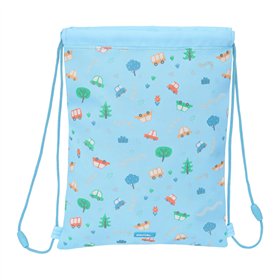 Backpack with Strings Safta Coches Blue 26 x 34 x 1 cm