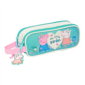 Double Carry-all Peppa Pig Pretty flowers Yellow Mint 21 x 8 x 6 cm