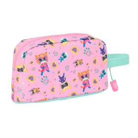 Holdall SuperKitties Pink Turquoise 21,5 x 12 x 6,5 cm