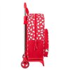 School Rucksack with Wheels Hello Kitty Iconic White Red 33 x 42 x 14 cm