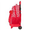School Rucksack with Wheels Hello Kitty Iconic White Red 33 x 45 x 22 cm
