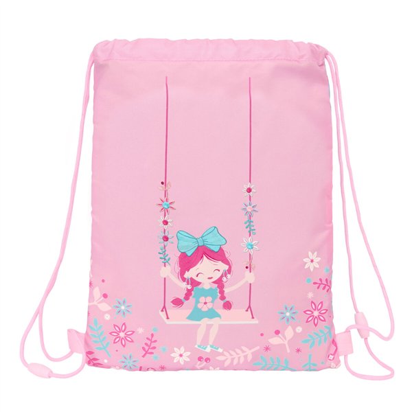 Backpack with Strings Glow Lab Swing Multicolour 26 x 34 x 1 cm
