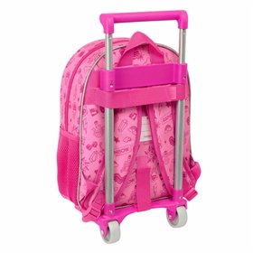 School Rucksack with Wheels Rainbow High Shine Multicolour 28 x 34 x 10 cm