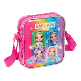 Shoulder Bag Rainbow High Shine Multicolour 16 x 18 x 4 cm