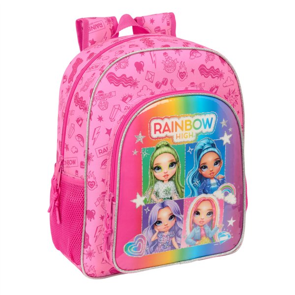 School Bag Rainbow High Shine Multicolour 32 x 38 x 12 cm
