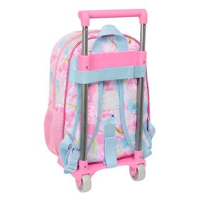 School Rucksack with Wheels Barbie Painterly Pink Sky blue 26 x 11 x 67 cm 26 x 34 x 11 cm