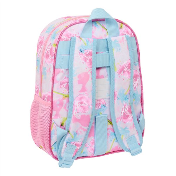 School Bag Barbie Painterly Pink Sky blue 26 x 34 x 11 cm