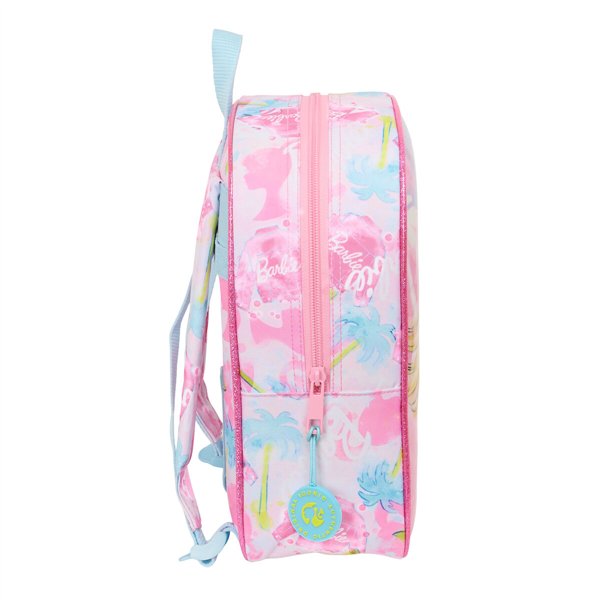 School Bag Barbie Painterly Pink Sky blue 22 x 27 x 10 cm