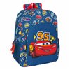 School Bag Cars Racing Navy Blue 33 x 42 x 14 cm