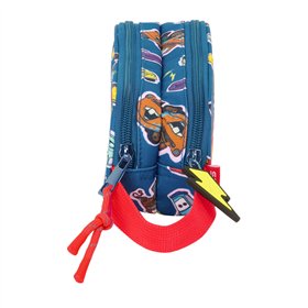 Double Carry-all Cars Racing Navy Blue 21 x 8 x 6 cm