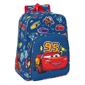 School Bag Cars Racing Navy Blue 27 x 33 x 10 cm