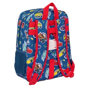 School Bag Cars Racing Navy Blue 27 x 33 x 10 cm