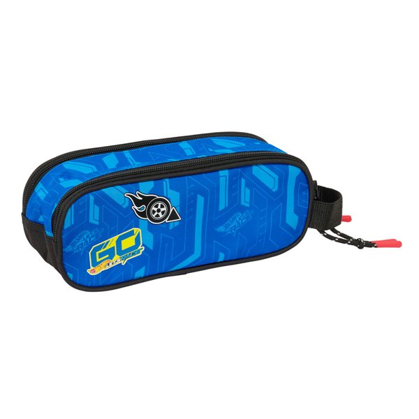 Holdall Hot Wheels Let's race Blue Black 21 x 8 x 6 cm