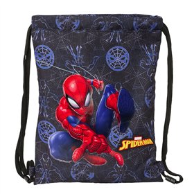 Backpack with Strings Spider-Man Attack Black 26 x 34 x 1 cm