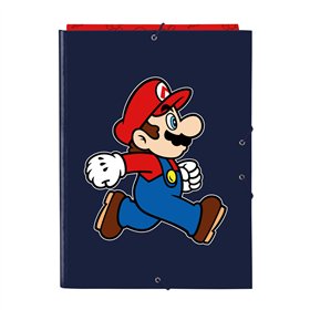 Ring binder Super Mario Trick Red Dark blue A4 26 x 33.5 x 2.5 cm