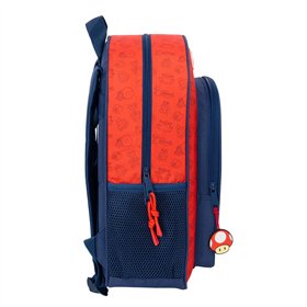 School Bag Super Mario Trick Red Dark blue 32 x 38 x 12 cm
