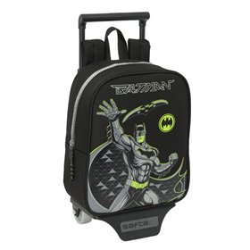 School Rucksack with Wheels Batman Game over Black 22 x 27 x 10 cm