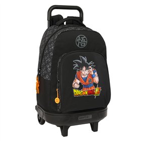 School Rucksack with Wheels Dragon Ball Combat Black 33 x 45 x 22 cm