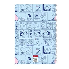 Notebook Snoopy Love Blue A4 80 Sheets