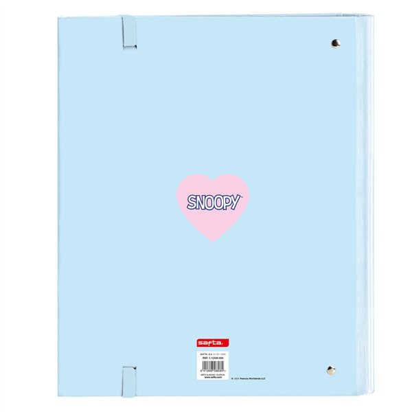 Ring binder Snoopy Love Blue 27 x 32 x 3.5 cm