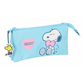 Holdall Snoopy Love Light Blue 22 x 12 x 3 cm