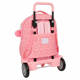 School Rucksack with Wheels Moos Passion Multicolour 33 x 45 x 22 cm