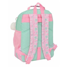 School Bag Glow Lab Amazing Green Pink 32 x 42 x 15 cm