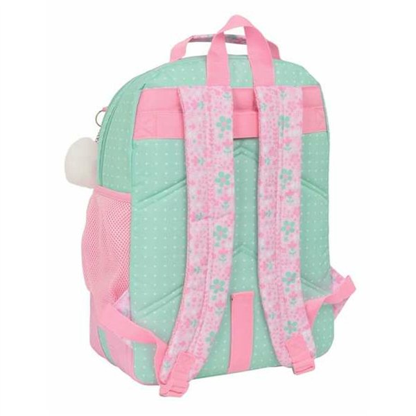 School Bag Glow Lab Amazing Green Pink 32 x 42 x 15 cm