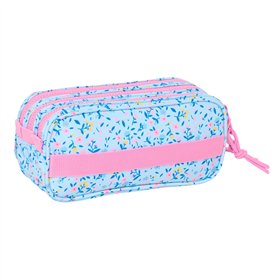 Triple Carry-all Vicky Martín Berrocal Paraíso Pink Light Blue 21,5 x 10 x 8 cm