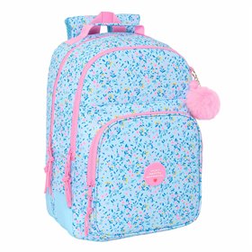 School Bag Vicky Martín Berrocal Paraíso Blue Pink 32 x 42 x 15 cm