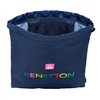 Backpack with Strings Benetton Damero Navy Blue 35 x 40 x 1 cm