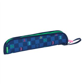 Recorder bag Benetton Damero Navy Blue 37 x 8 x 2 cm