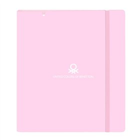 Ring binder Benetton Unique Pink Turquoise 27 X 32 X 4 cm