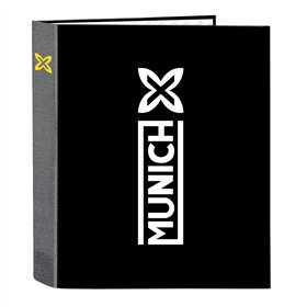 Ring binder Munich Topo Black A4 27 x 33 x 6 cm