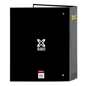Ring binder Munich Topo Black A4 27 x 33 x 6 cm
