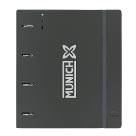 Ring binder Munich Topo Black 27 X 32 X 4 cm