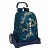 School Rucksack with Wheels Kelme Epic Navy Blue 32 x 44 x 16 cm