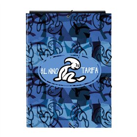 Ring binder El Niño Roller Blue Black A4 26 x 33.5 x 2.5 cm