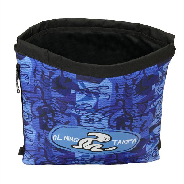 Backpack with Strings El Niño Roller Blue Black 35 x 40 x 1 cm