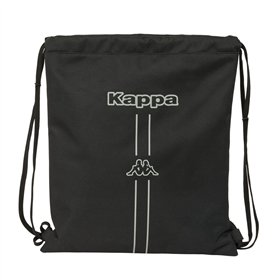 Backpack with Strings Kappa Dark Black 35 x 40 x 1 cm